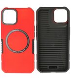 MagSafe Hoesje - Shockproof Back Cover voor de iPhone 11 Pro Max - Rood