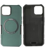 MagSafe Hoesje - Shockproof Back Cover voor de iPhone 11 Pro Max - Donker Groen
