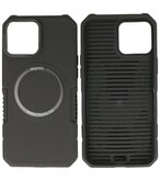 MagSafe Hoesje - Shockproof Back Cover voor de iPhone 12 Pro Max - Zwart