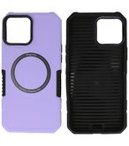 MagSafe Hoesje - Shockproof Back Cover voor de iPhone 12 Pro Max - Paars
