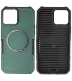 MagSafe Hoesje - Shockproof Back Cover voor de iPhone 12 Pro Max - Donker Groen