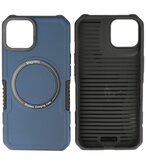 MagSafe Hoesje - Shockproof Back Cover voor de iPhone 12 - 12 Pro - Navy
