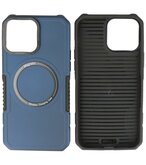 MagSafe Hoesje - Shockproof Back Cover voor de iPhone 13 Pro Max - Navy