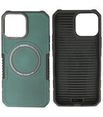 MagSafe Hoesje - Shockproof Back Cover voor de iPhone 13 Pro Max - Donker Groen