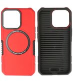 MagSafe Hoesje - Shockproof Back Cover voor de iPhone 13 Pro - Rood