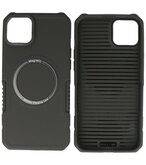 MagSafe Hoesje - Shockproof Back Cover voor de iPhone 14 Plus - Zwart