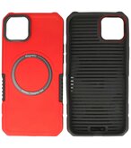 MagSafe Hoesje - Shockproof Back Cover voor de iPhone 14 Plus - Rood