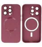 MagSafe Hoesje met Camera Beschermer voor iPhone 12 Pro Max Bruin