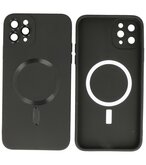 MagSafe Hoesje met Camera Beschermer voor iPhone 11 Pro Max Zwart
