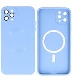 MagSafe Hoesje met Camera Beschermer voor iPhone 11 Pro Max Blauw
