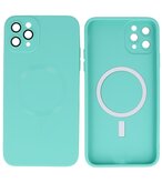 MagSafe Hoesje met Camera Beschermer voor iPhone 11 Pro Max Turquoise