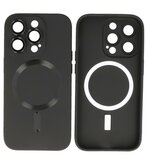 MagSafe Hoesje met Camera Beschermer voor iPhone 12 Pro Max Zwart