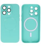 MagSafe Hoesje met Camera Beschermer voor iPhone 12 Pro Max Turquoise