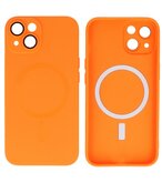 MagSafe Hoesje met Camera Beschermer voor iPhone 13 Oranje