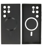 MagSafe Hoesje met Camera Beschermer voor Samsung Galaxy S22 Ultra Zwart