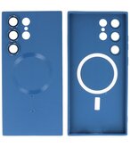 MagSafe Hoesje met Camera Beschermer voor Samsung Galaxy S23 Ultra Navy