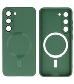 MagSafe Hoesje met Camera Beschermer voor Samsung Galaxy S23 Donker Groen