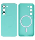 MagSafe Hoesje met Camera Beschermer voor Samsung Galaxy S23 Turquoise