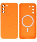 MagSafe Hoesje met Camera Beschermer voor Samsung Galaxy S22 Plus Oranje