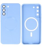 MagSafe Hoesje met Camera Beschermer voor Samsung Galaxy S22 Blauw