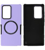 Samsung Galaxy S22 Ultra MagSafe Hoesje - Shockproof Back Cover - Paars