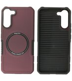 Samsung Galaxy S22 Plus MagSafe Hoesje - Shockproof Back Cover - Bordeaux Rood