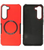 Samsung Galaxy S23 Plus MagSafe Hoesje - Shockproof Back Cover - Rood
