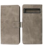 Google Pixel 7A Hoesje Book Case Portemonnee Telefoonhoesje - Grijs