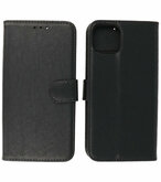 iPhone 15 Plus Hoesje Book Case Telefoonhoesje Zwart