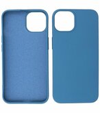 iPhone 15 Plus Hoesje - 2.0mm Dikke Fashion Telefoonhoesje Backcover - Navy
