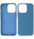 iPhone 15 Pro Hoesje - 2.0mm Dikke Fashion Telefoonhoesje Backcover - Navy