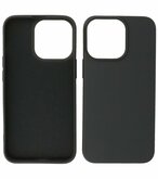 iPhone 15 Pro Max Hoesje - 2.0mm Dikke Fashion Telefoonhoesje Backcover - Zwart