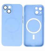 MagSafe Hoesje met Camera Beschermer voor iPhone 15 Plus Blauw