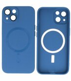 MagSafe Hoesje met Camera Beschermer voor iPhone 15 Plus Navy