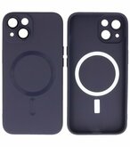 MagSafe Hoesje met Camera Beschermer voor iPhone 15 Plus Nacht Paars