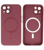 MagSafe Hoesje met Camera Beschermer voor iPhone 15 Plus Bruin