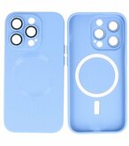MagSafe Hoesje met Camera Beschermer voor iPhone 15 Pro Max Blauw