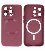 MagSafe Hoesje met Camera Beschermer voor iPhone 15 Pro Max Bruin