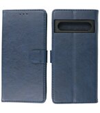 Google Pixel 8 Hoesje Book Case Portemonnee Telefoonhoesje - Navy