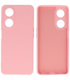 Oppo A38 Hoesje Fashion Backcover Telefoonhoesje Roze