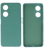 Oppo A98 5G Hoesje Fashion Backcover Telefoonhoesje Donker Groen