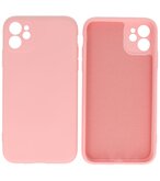 2.0mm Dikke Fashion Telefoonhoesje - Siliconen Hoesje voor iPhone 11 - Roze