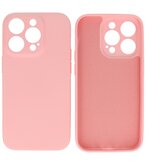 iPhone 15 Pro Hoesje - 2.0mm Dikke Fashion Telefoonhoesje Backcover - Roze