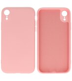 2.0mm Dikke Fashion Telefoonhoesje - Siliconen Hoesje voor iPhone XR - Roze