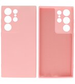 2.0mm Dikke Fashion Telefoonhoesje - Siliconen Hoesje voor Samsung Galaxy S22 Ultra - Roze