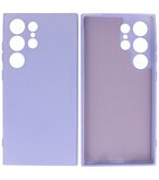 Samsung Galaxy S24 Ultra Hoesje Fashion Backcover Telefoonhoesje Paars