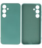 Samsung Galaxy S24 Plus Hoesje Fashion Backcover Telefoonhoesje Donker Groen