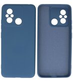 Xiaomi Redmi 12C Hoesje Fashion Backcover Telefoonhoesje Navy