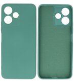 Xiaomi Redmi 12 - 12 5G Hoesje Fashion Backcover Telefoonhoesje Donker Groen