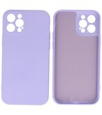 2.0mm Dikke Fashion Telefoonhoesje Backcover - Siliconen Hoesje - iPhone 12 - iPhone 12 Pro - Paars
